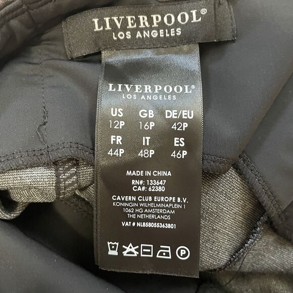 Liverpool REESE Pull On Legging 12/31 P Petite Brown Black Cheetah Slimming NEW - Picture 10 of 11